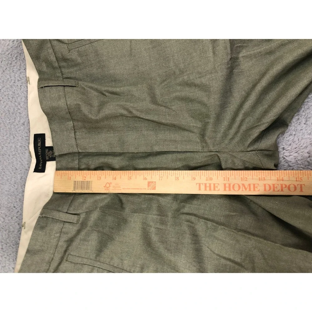 Banana Republic Pants Men 38x34 Green NWT Chino Straight Twill